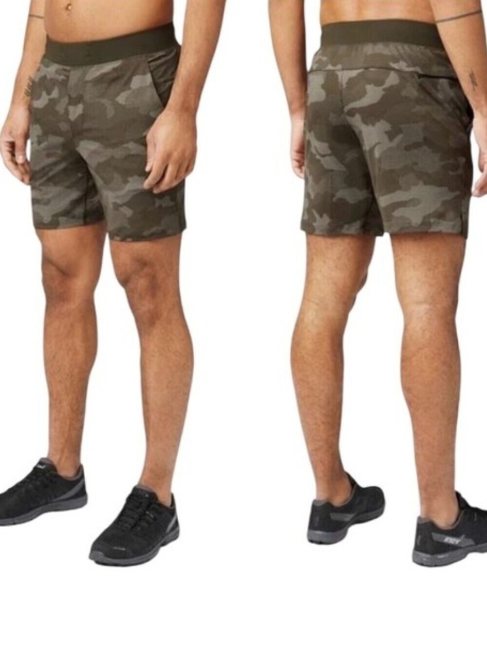 Lululemon T.H.E Short 7" Camo Dark Olive Size Medium.